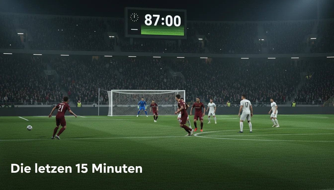 Späte Tore wetten – Tor in der Schlussviertelstunde
