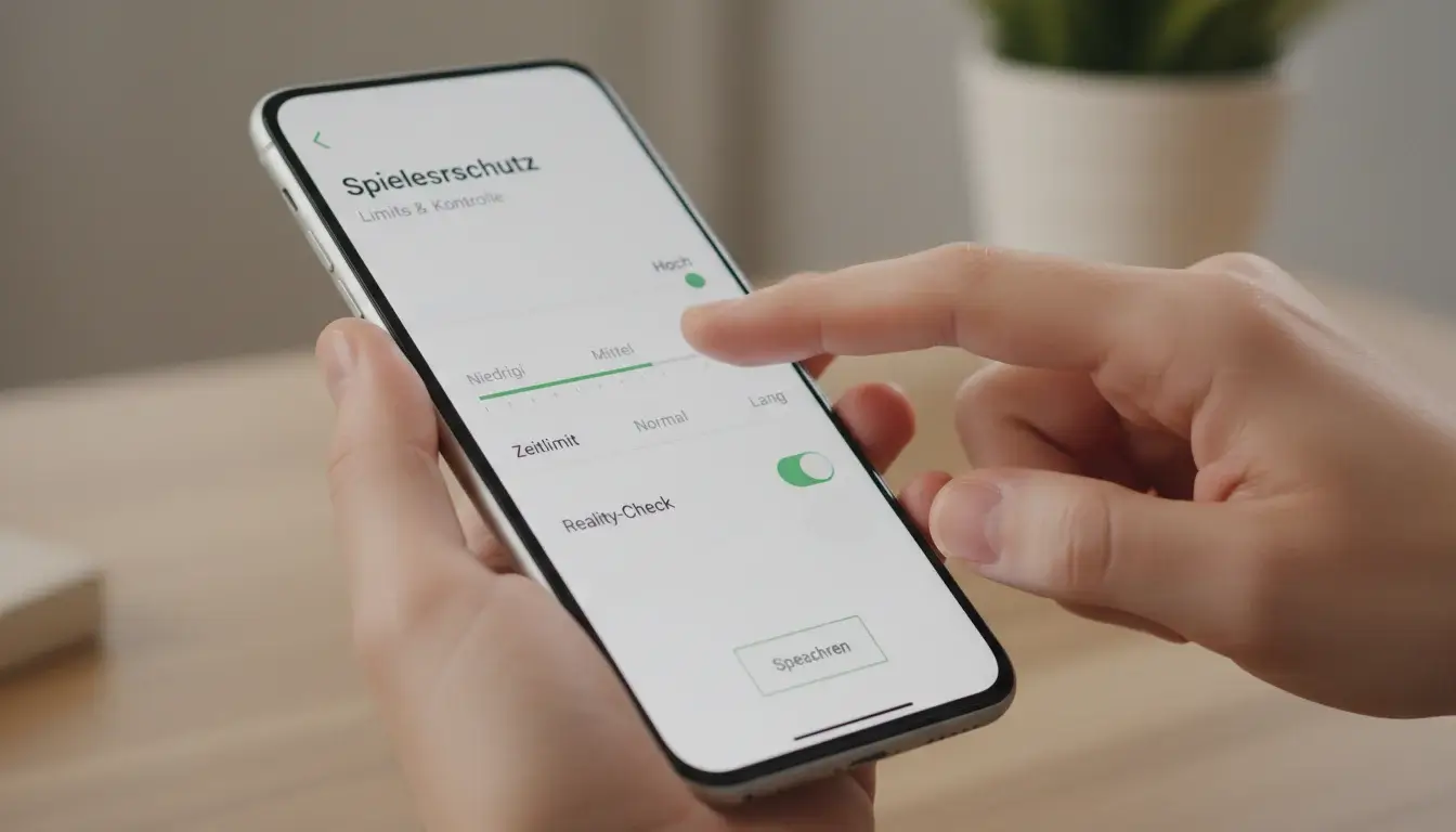 Person setzt Einzahlungslimit in der Wett-App – verantwortungsvolles Spielen